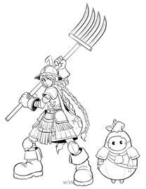 Farmer and Gourd Sketch